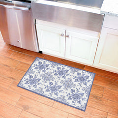 Matterly Skid Resistant Floral Floor Mat