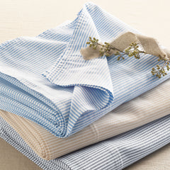 Cotton Oxford Stripe Bed Sheet Set