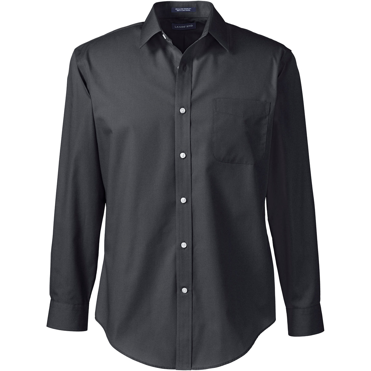 School Uniform Men's Long Sleeve Tailored Straight Collar Broadcloth Dress Shirt
