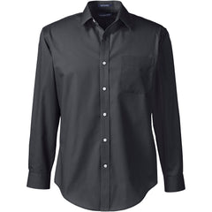 School Uniform Men's Long Sleeve Tailored Straight Collar Broadcloth Dress Shirt