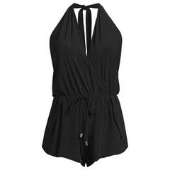 Women's SlenderSuit Surplice Halter Swim Romper