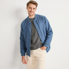 Men's Bonded Twill Varsity Jacket