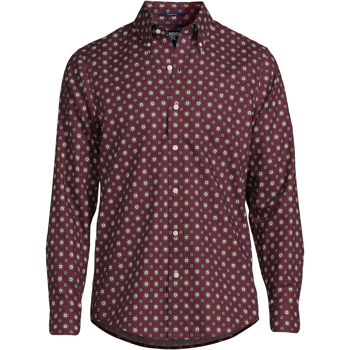 Men's Tailored Fit No Iron Twill Long Sleeve Shirt