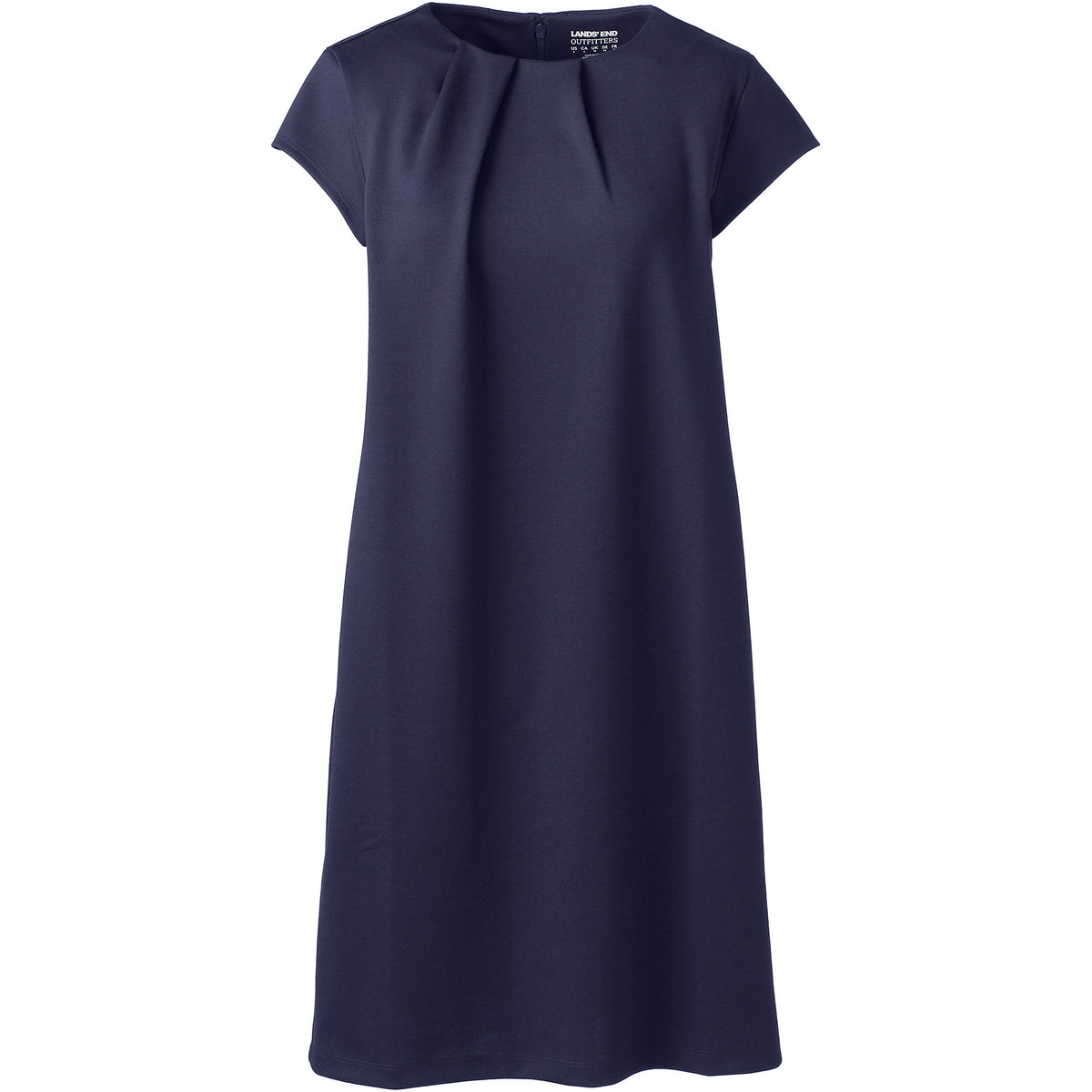 Women's Petite Short Sleeve Ponte Dress