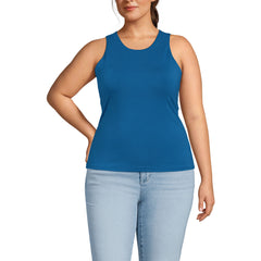 Women's Plus Size Slender Crew Neck Tank Top