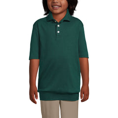 School Uniform Kids Short Sleeve Banded Bottom Polo Shirt