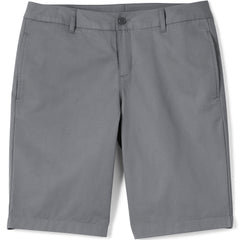 School Uniform Women's Plus Size Plain Front Blend Chino Shorts