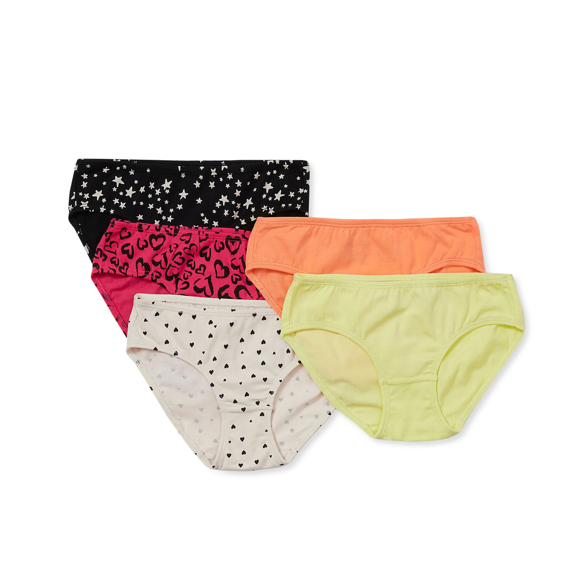 Girls Hipster Underwear Panties 5 Pack