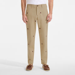 Men's Knockabout Embroidered Comfort Waist Classic Fit Chino Pant
