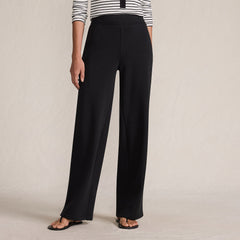 Women's Petite Serious Sweats High Rise Fleece Lined Straight Leg Pants