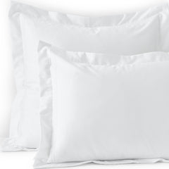 400 Thread Count Premium Supima Cotton No Iron Sateen Embroidered Pillow Sham