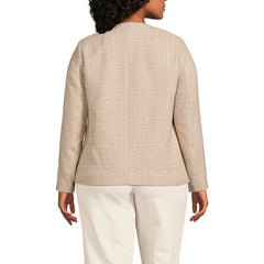 Women's Plus Size Tweed Jacket