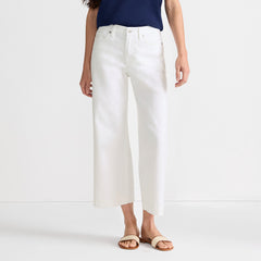 Women's Denim High Rise Wide Leg Crop Jeans