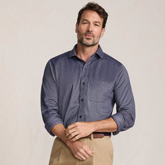 Men's Long Sleeve Knit Travel Kit Oxford Shirt
