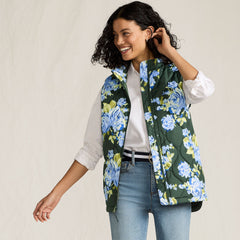 Women's Tall Print FeatherFree Quilted Insulated Vest
