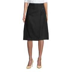 Women's Solid A-line Skirt Below the Knee
