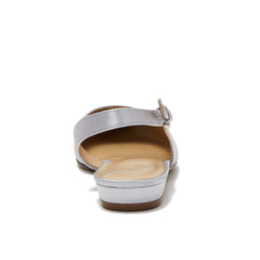 Women's Satin Slingback Low Heels