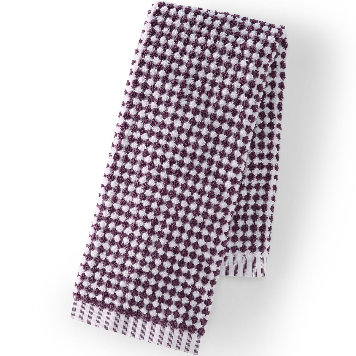Quick-Dry Cotton Textured Gingham Hand Towel