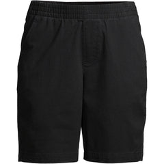Women's Mid Rise Elastic Waist Pull On 10" Chino Bermuda Shorts