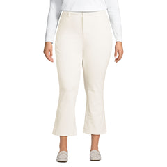 Women's Plus Size High Rise Corduroy Kick Crop Pants