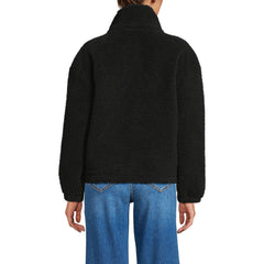 Women's Faux Shearling Zip Front Fleece Jacket
