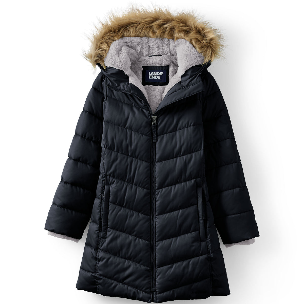 Girls Fleece Lined Parka