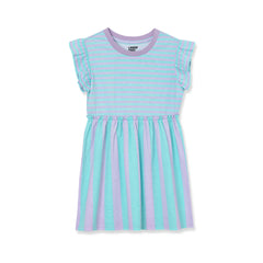 Girls Plus Short Sleeve Gathered Waist Tunic Top