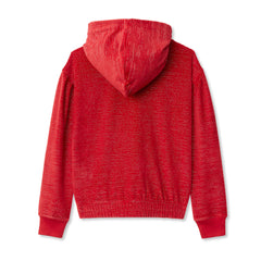 Girls Velour Hoodie Sweatshirt