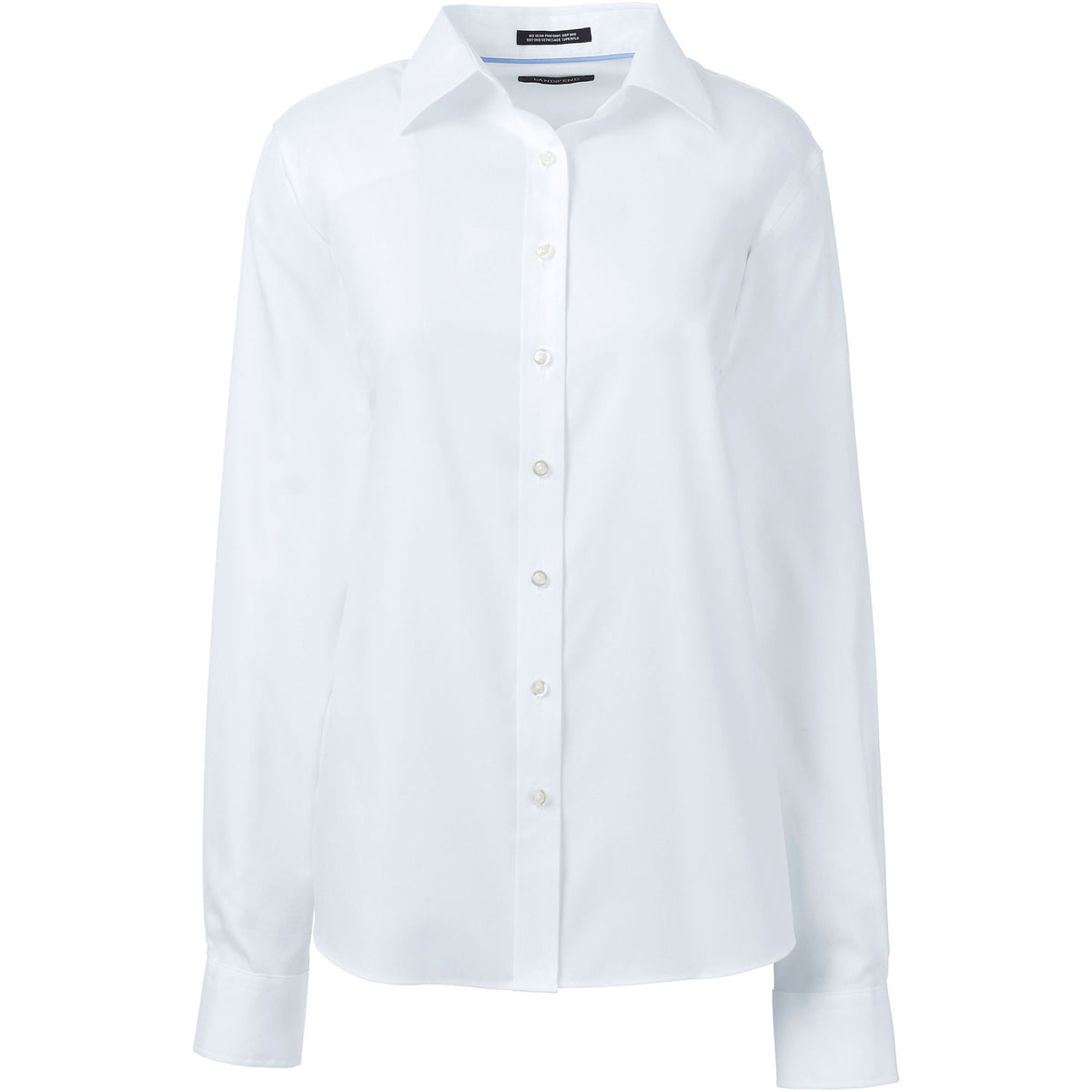 School Uniform Women's Plus Size No Iron Pinpoint Shirt