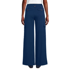 Women's Soft Polish Cargo High Rise Wide Leg Pants