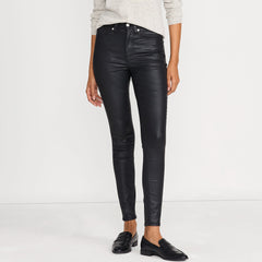 Women's High Rise Coated Denim Skinny Jeans