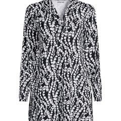 Women's Petite SunShade UPF 50 Hooded Mini Swim Swim Cover-Up Dress