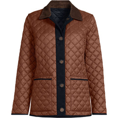Women's Plus Size Reversible Barn Quilted Insulated Jacket