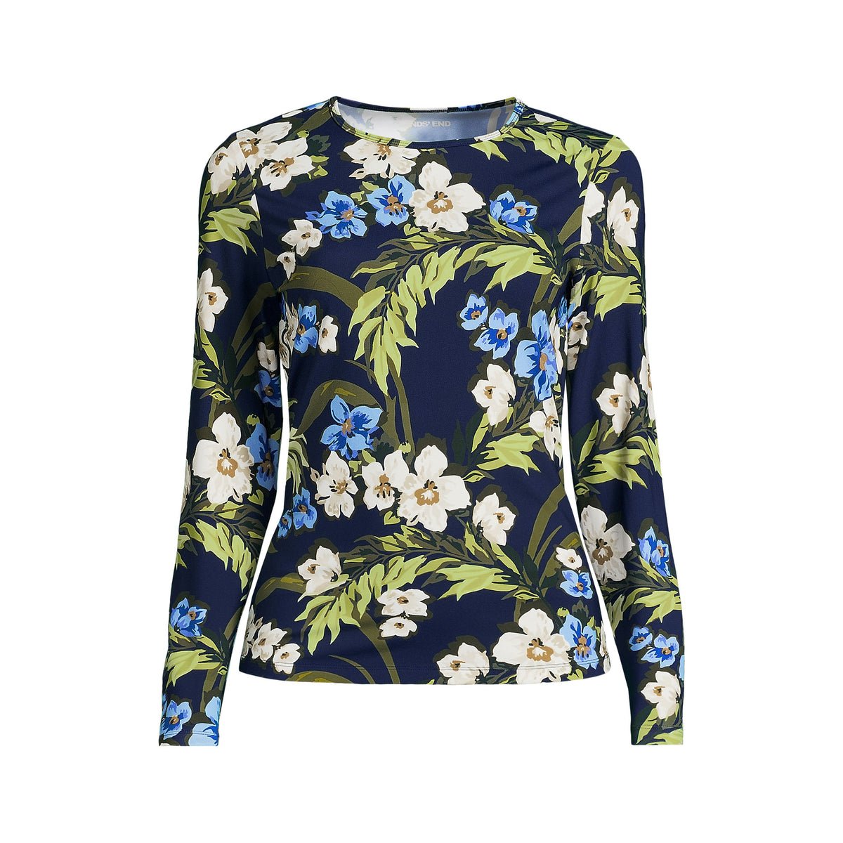 Women's Plus Size SunShade UPF 50 Long Sleeve Rash Guard Swim Tee