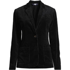 Women's Plus Size Wide Wale Corduroy Blazer
