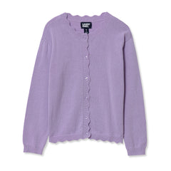 Girls Scalloped Hem Cardigan