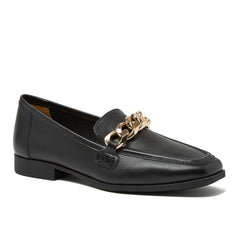 Women's Chain Leather Loafers