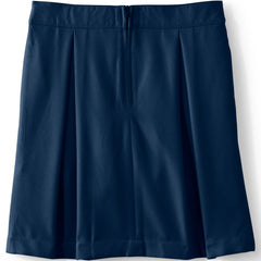 Girls Solid Pleated Skort Top of Knee