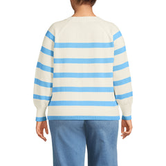 Women's Plus Size Drifter Raglan Sleeve Easy Fit Sweater