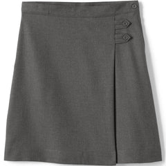 Girls Slim Solid A-line Skirt Below the Knee