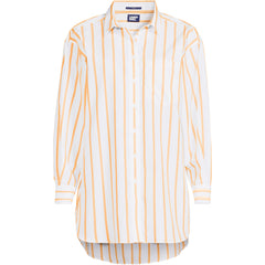 Women's Petite No Iron Poplin Extra Long Tunic
