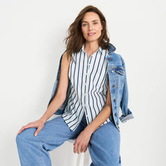Women's Tall No Iron Sleeveless Shirt