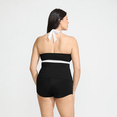 Women's Plus Size V-Neck Halter Tankini Top