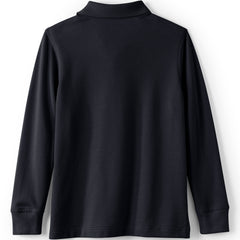 Kids Long Sleeve Mesh Polo Shirt