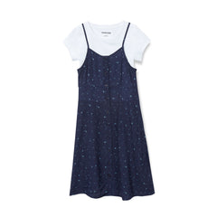 Girls Slip Dress with Short Sleeve Tee