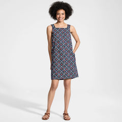 Women's Petite Linen Shift Above the Knee Dress