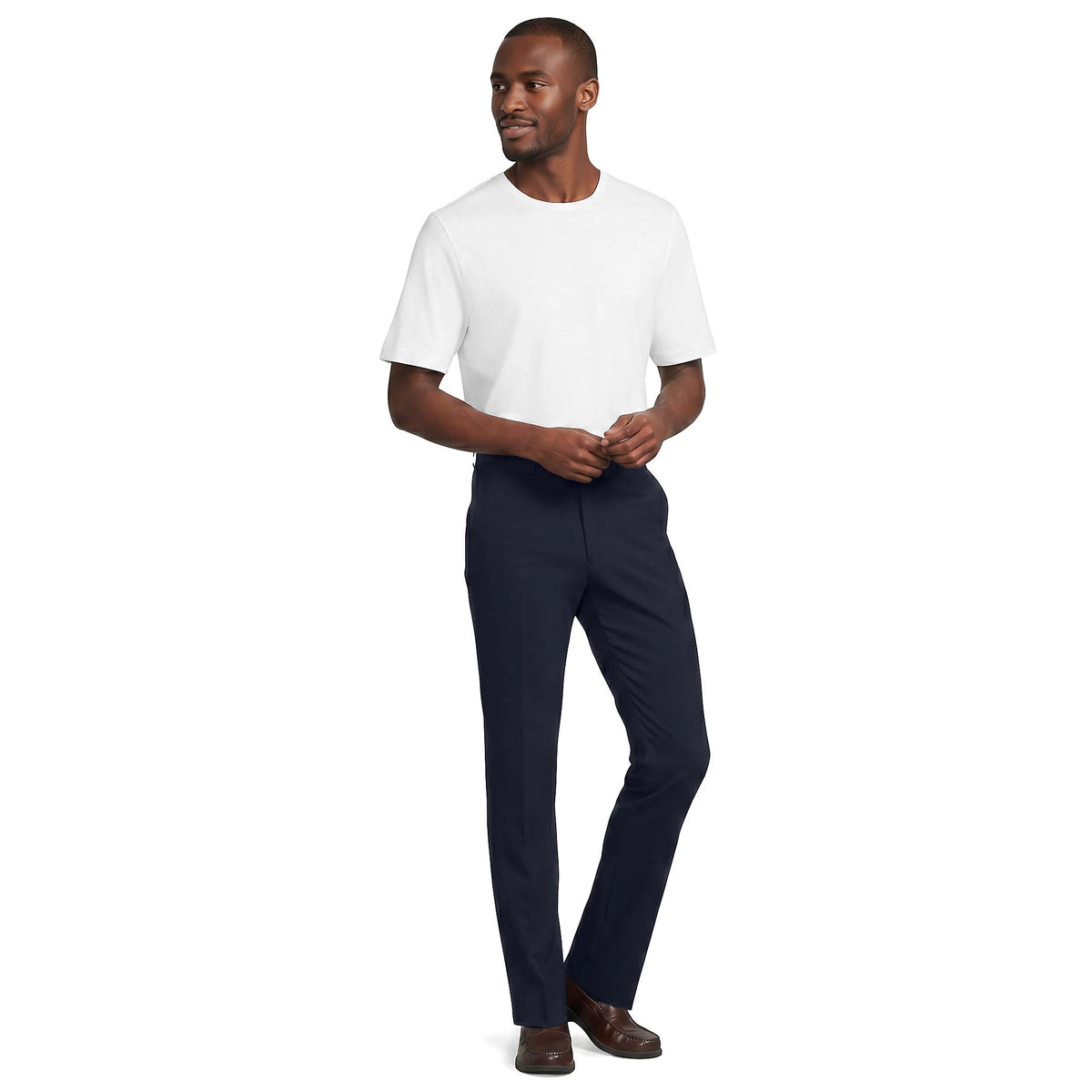 Men's Comfort Waist Year'rounder Stretch Wool Dress Pants