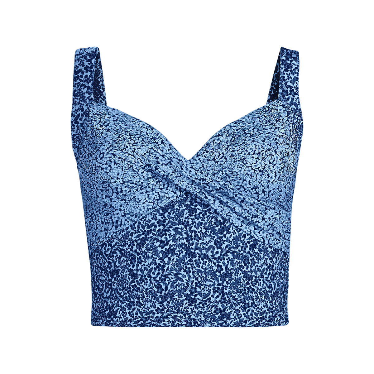 Women's D-Cup Sweetheart Wrap Midkini Top