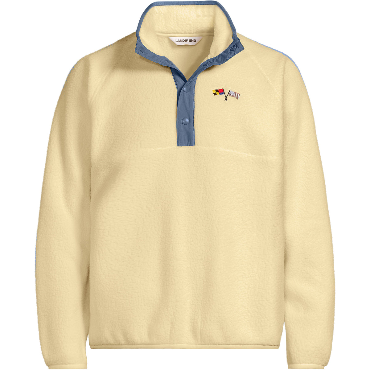 Unisex Snap Neck Fleece Pullover