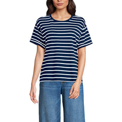 Women's Oversized Supima Short Sleeve Crew Neck T-Shirt